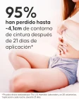 Aplicación de la crema adelgazante noche en el vientre