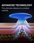 Electric anti-cellulite cupping device suction levels detail