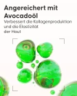 Dehnungsstreifen-Öl Cellublue Textur und Konsistenz Nahaufnahme