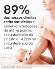 Aplicação dos cuidados minceur Cellublue nas coxas e barriga