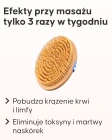 Szczotka do masażu na sucho Cellublue technika użycia na ciele