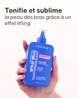 Étape application spray raffermissant zone des bras