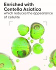 Cellblue anti-cellulite foam cryo effect on skin demonstration