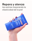 Textura de la crema reparadora de estrías Cellublue