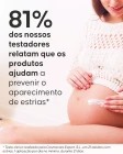 Rotina anti-estrias Cellublue etapas de aplicação diária