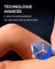 Utilisation de l'appareil EMS Cellublue sur les cuisses