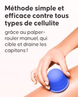 Slider Méthode Anti-Cellulite Cellublue détail ventouse palper-rouler