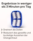 Cellroller Orangenhaut Massagegerät Vorher-Nachher Ergebnis