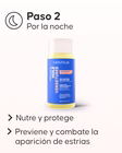 Textura del aceite antiestrías Cellublue en la piel
