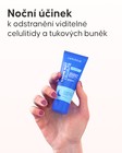 Aplikace mini krému proti celulitidě na pokožku před spaním