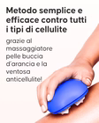 Ventosa anticellulite Cellublue tecnica palper-rouler