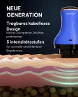 Cellublue Schlankheitsgerät Anwendung am Oberschenkel