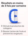 Résultats du rouleau vergetures Cellublue sur la peau