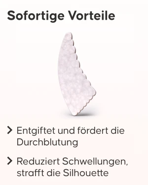 Cellublue Gua Sha Körper Massage gegen Cellulite am Bauch