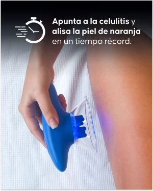 Ventosa eléctrica anticelulítica Cellublue en mano lifestyle