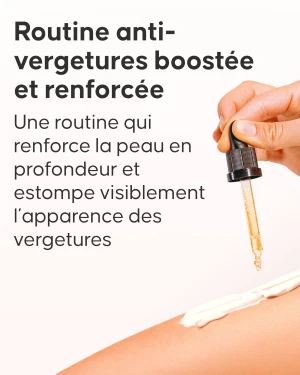 Application du soin anti-vergetures Pack Maxi Cellublue