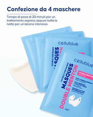 Risultato dopo utilizzo maschera doppio mento Cellublue
