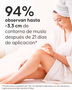 Aplicación del Gel Cryo Cuisses Cellublue sobre los muslos