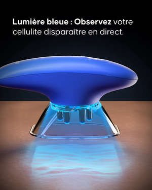 Avant après utilisation ventouse électrique anti-cellulite Cellublue