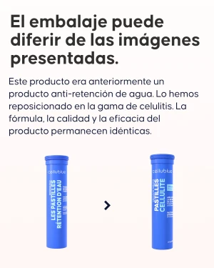 Pastillas efervescentes Cellublue sabor cereza detalle