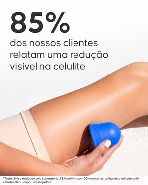 Demonstração da técnica palpar-rolar com ventosa CellCup