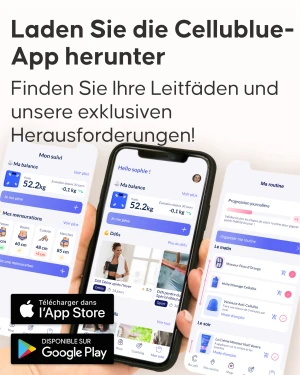 Cellublue Anti-Dehnungsstreifen Set natürliche Inhaltsstoffe Übersicht