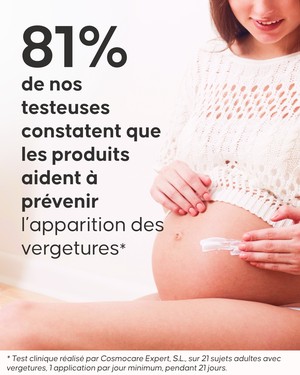 Gestes de massage anti-vergetures avec produits Cellublue