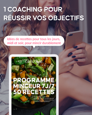 Slider plats gourmands du programme minceur Cellublue