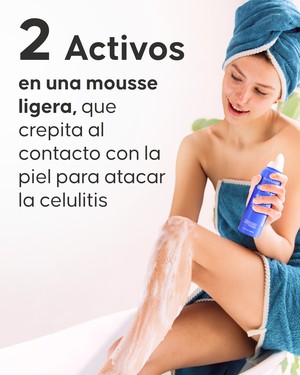 Efecto crío estimulante de la mousse Cellublue en uso