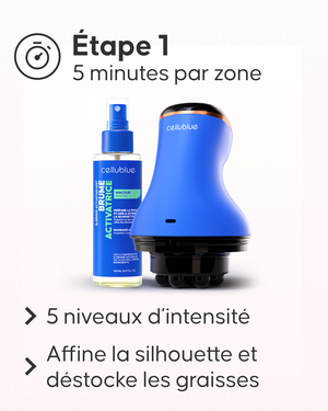 Routine minceur Cellublue étape massage drainant