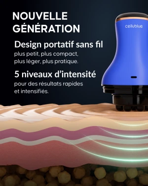 Appareil minceur Cellublue application sur le ventre