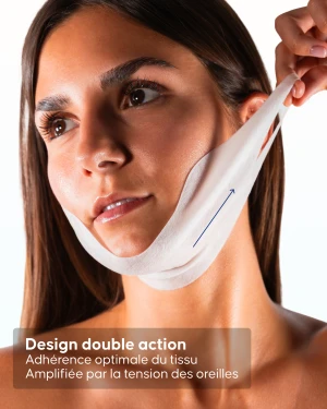 Masque double menton Cellublue application sur le visage