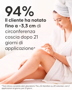 Risultati gel snellente cryo cosce pelle rassodata