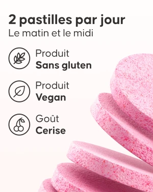 Bénéfices complets des pastilles effervescentes Cellublue anti-cellulite