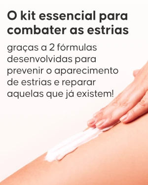 Óleo prevenção de estrias Cellublue aplicação na barriga