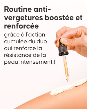 Étape 2 massage de la crème vergetures Cellublue