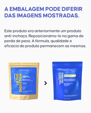 Infusão natural Cellublue para emagrecer modo de utilização