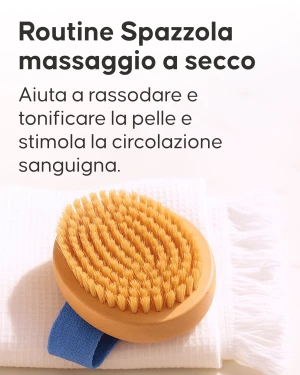 Pack completo anticellulite Cellublue con spazzola massaggio a secco