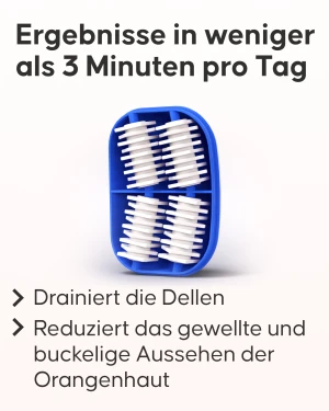 Cellroller Orangenhaut Massagegerät Vorher-Nachher Ergebnis