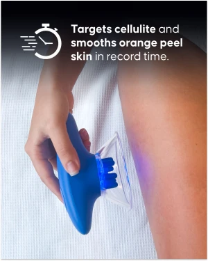 Cellublue electric anti-cellulite cupping device front view