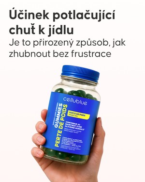 Gummies Cellublue na hubnutí složení a výživové hodnoty