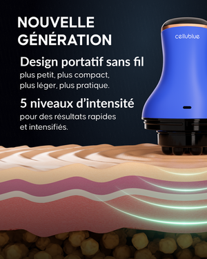Appareil minceur Cellublue application sur le ventre