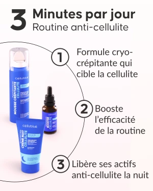 Mousse crépitante anti-cellulite soin matin Cellublue