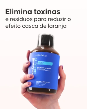 Ingredientes naturais do dreno anticelulite Cellublue
