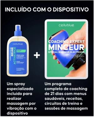 Aparelho de emagrecimento Cellublue em utilização no braço