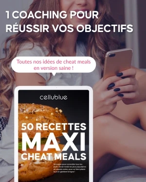Slider guide cheat meals Cellublue ingrédients et bienfaits