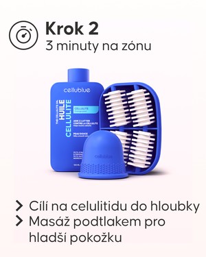 Výsledky anticelulitidní péče Cellublue po 21 dnech používání