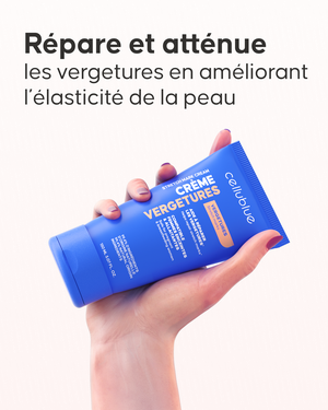 Slide application crème vergetures sur vergetures blanches
