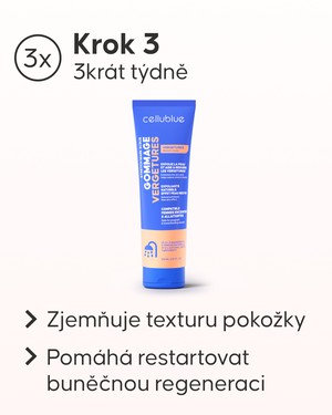 Cellublue balíček proti striím detail textury krému