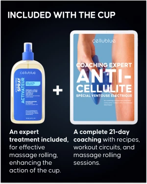 Cellublue electric cupping device accessories and attachments